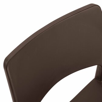 Tuinstoelen 2 st polypropeen mokkakleurig 7