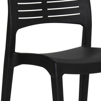 Tuinstoelen 2 st polypropeen antracietkleurig 8