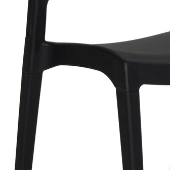 Tuinstoelen 2 st polypropeen antracietkleurig 9