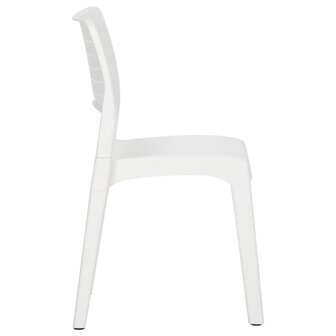 Tuinstoelen 2 st polypropeen wit 5