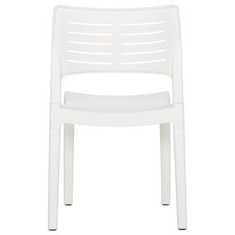 Tuinstoelen 2 st polypropeen wit 6