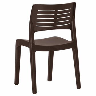 Tuinstoelen 2 st polypropeen mokkakleurig 7