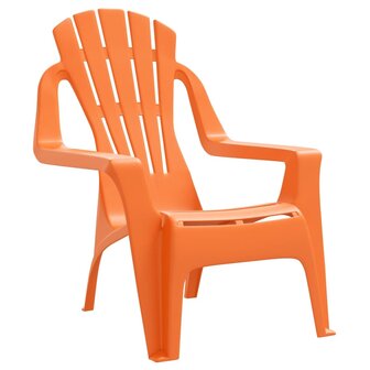 Kindertuinstoelen 2 st hout-look 37x34x44 cm polypropeen oranje 3