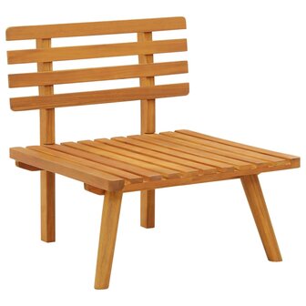 Tuinstoel met kussens massief acaciahout 5