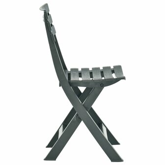 Tuinstoelen inklapbaar 2 st kunststof groen 4