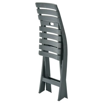 Tuinstoelen inklapbaar 2 st kunststof groen 6