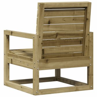 Tuinstoel 57,5x63x76 cm ge&iuml;mpregneerd grenenhout 6