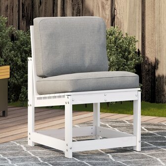 Tuinstoel 50,5x55x77 cm massief grenenhout wit 1