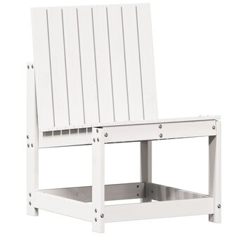 Tuinstoel 50,5x55x77 cm massief grenenhout wit 2