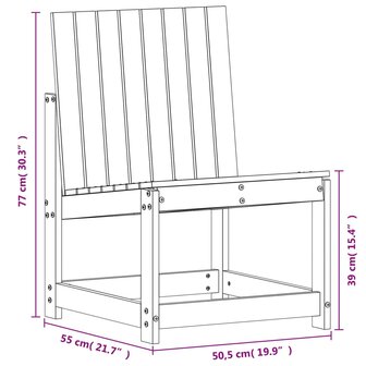 Tuinstoel 50,5x55x77 cm ge&iuml;mpregneerd grenenhout 9