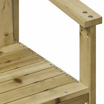 Tuinstoel 62x56x77 cm ge&iuml;mpregneerd grenenhout 7