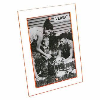 Fotolijstje Metaal Polypropyleen Oranje - Maat: 15 x 20 cm 2