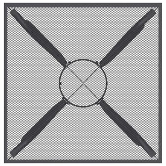 Tuintafel 50x50x72 cm staalgaas antracietkleurig 4