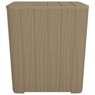 Tuintafel met afneembaar deksel polypropeen lichtbruin 2
