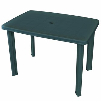 Tuintafel 101x68x72 cm kunststof groen 1