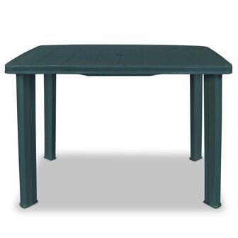 Tuintafel 101x68x72 cm kunststof groen 2
