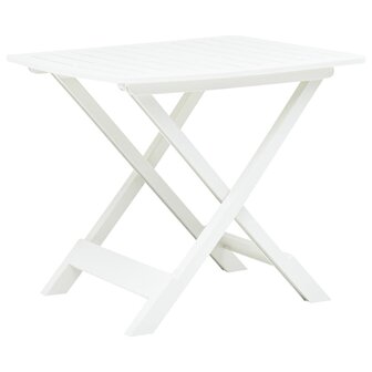 Tuintafel inklapbaar 79x72x70 cm kunststof wit  1