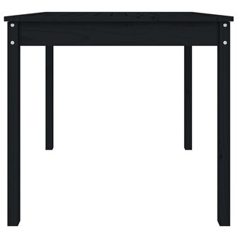 Tuintafel 82,5x82,5x76 cm massief grenenhout zwart 6