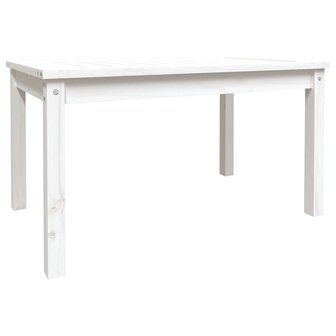Tuintafel 82,5x50,5x45 cm massief grenenhout wit 2