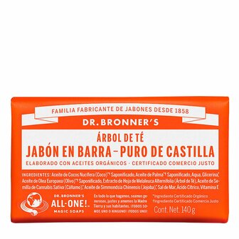 Blok Zeep Dr Bronner&amp;apos;s 140 g Tea tree 1