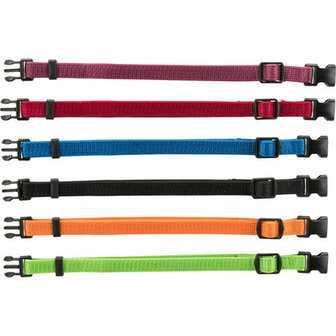 Hondenhalsband Trixie Zwart Rood Kobaltblauw Appel S/M 17-25 cm (6 Stuks) 2