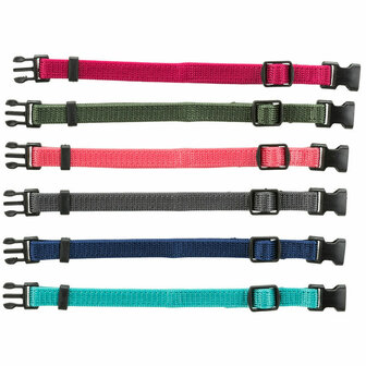 Hondenhalsband Trixie Groen Grafiet Fuchsia Koraal Indigo Azul Oc&eacute;ano S/M 17-25 cm (6 Stuks) 1