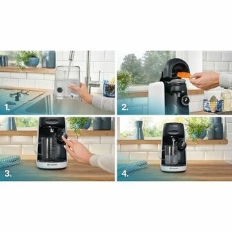 Capsule Koffiemachine BOSCH TAS164E Zwart 1400 W 700 ml 7