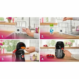 Capsule Koffiemachine BOSCH TAS103E Zwart rouge 1400 W 700 ml 5