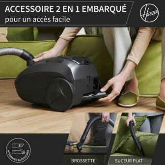 Stofzuiger Hoover HE120PET 011 Zwart Grijs 700 W 5