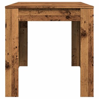 Eettafel 140x74,5x76 cm bewerkt hout oud houtkleurig 6