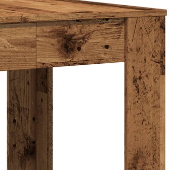 Eettafel 140x74,5x76 cm bewerkt hout oud houtkleurig 8