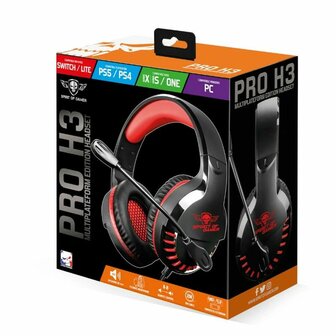 Oordopjes met microfoon Spirit of Gamer Pro H3 Oranje Zwart/Oranje 1
