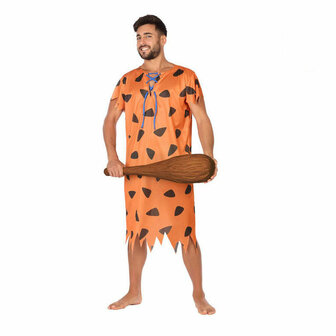 Kostuums voor Volwassenen Grotbewoner Oranje (2 Onderdelen) - Maat: M/L - Maat: M/L 1