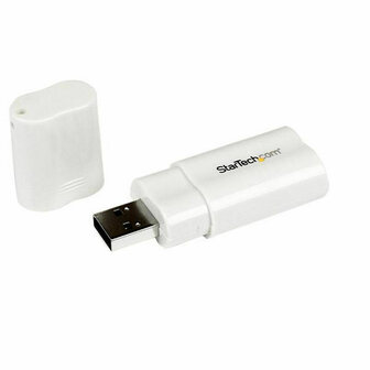 Externe Geluidskaart USB Startech ICUSBAUDIO Wit 1