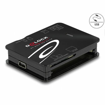 Kaartlezer Extern DELOCK 91007 Zwart 2