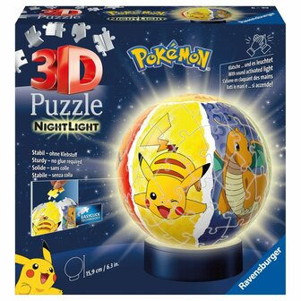 3D puzzel Pok&eacute;mon Boven- en onderlicht 72 Onderdelen 2