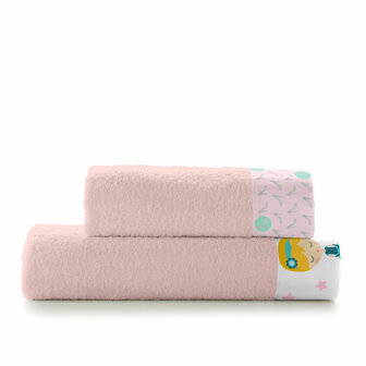 Handdoekenset HappyFriday MR FOX Roze 2 Onderdelen 3