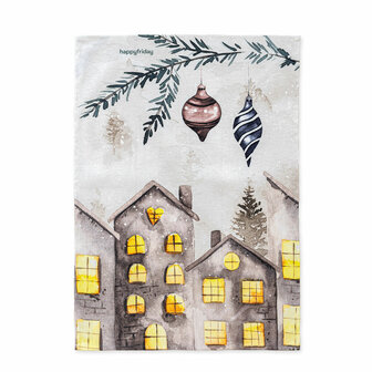 Keukendoek HappyFriday XMAS Multicolour 70 x 50 cm 15 x 1 x 38 cm (2 Onderdelen) 4
