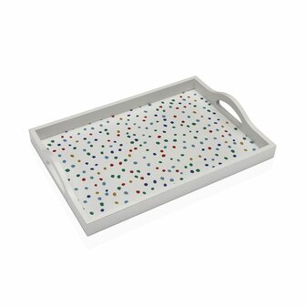 Dienblad Versa Dotty Hout MDF 24 x 4,5 x 34 cm 1