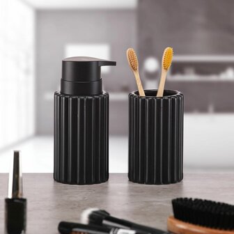 Tandenborstelhouder Versa Zwart Keramisch 2
