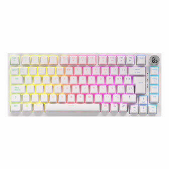 Draadloos toetsenbord Newskill NS-KB-PYROSPRO-IV Wit QWERTY 1