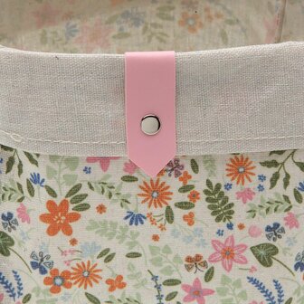Mandenset Versa Textiel Blommor 14 x 14 x 14 cm 2