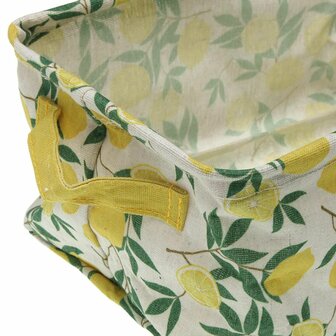 Mandenset Versa Textiel Citroen 18 x 14 x 28 cm 2