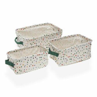 Mandenset Versa Dotty Textiel 18 x 14 x 28 cm 1