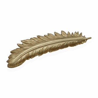 Tafeldecoratie Versa Gouden Veer 19 x 3 x 60 cm 1