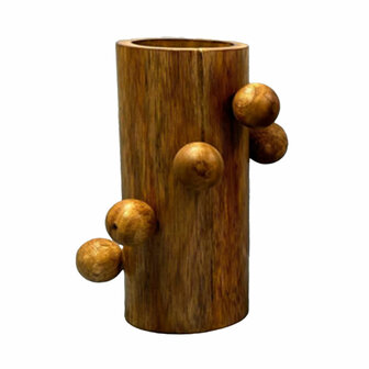 Vaas Home ESPRIT Bruin Mangohout 16 x 16 x 23 cm 1