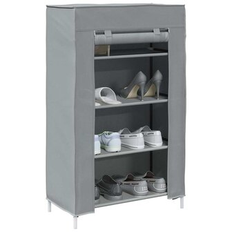 Schoenenkast 60,5x30x97 cm vliesvlies grijs 1