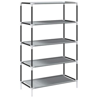 Schoenenkast 60,5x30x97 cm vliesvlies grijs 6