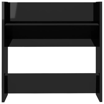 Wandschoenenkasten 2 st 60x18x60 cm hout hoogglans zwart 6