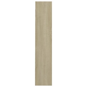 Wandschoenenkast 80x18x90 cm bewerkt hout sonoma eikenkleur 5
